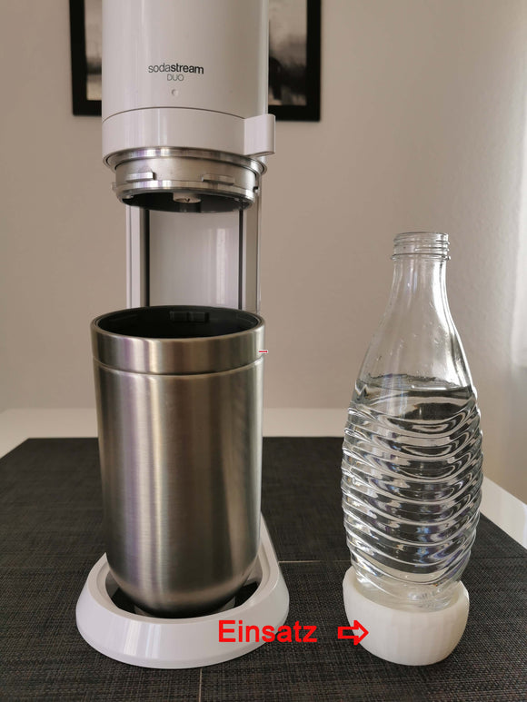 Adapter EINSATZ für SodaStream DUO um Glasflaschen Modell Crystal zu befüllen