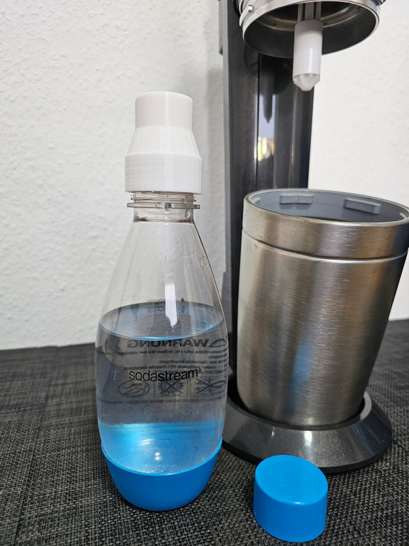 Adapter für Soda Stream Crystal um 0,5 Liter PET Flaschen zu befüllen