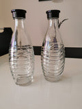 2 X SodaStream Crystal Glaskaraffe Flasche 0,6 L