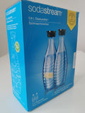 2 X SodaStream Crystal Glaskaraffe Flasche 0,6 L